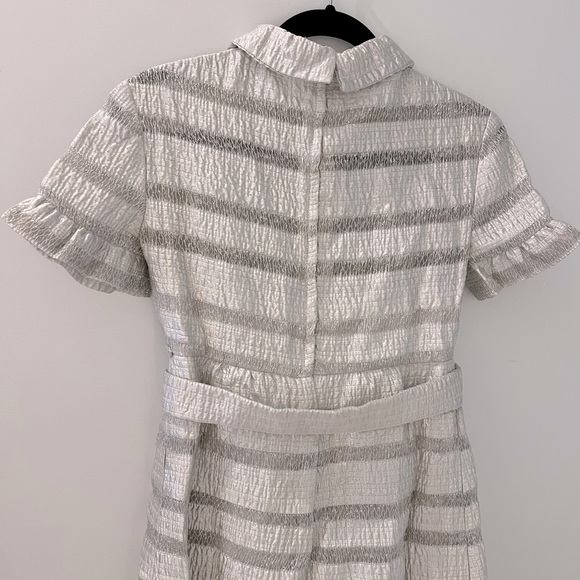 Vintage Rappi Couture The May Co Silver Lamé 60s Gown - Picture 8 of 16